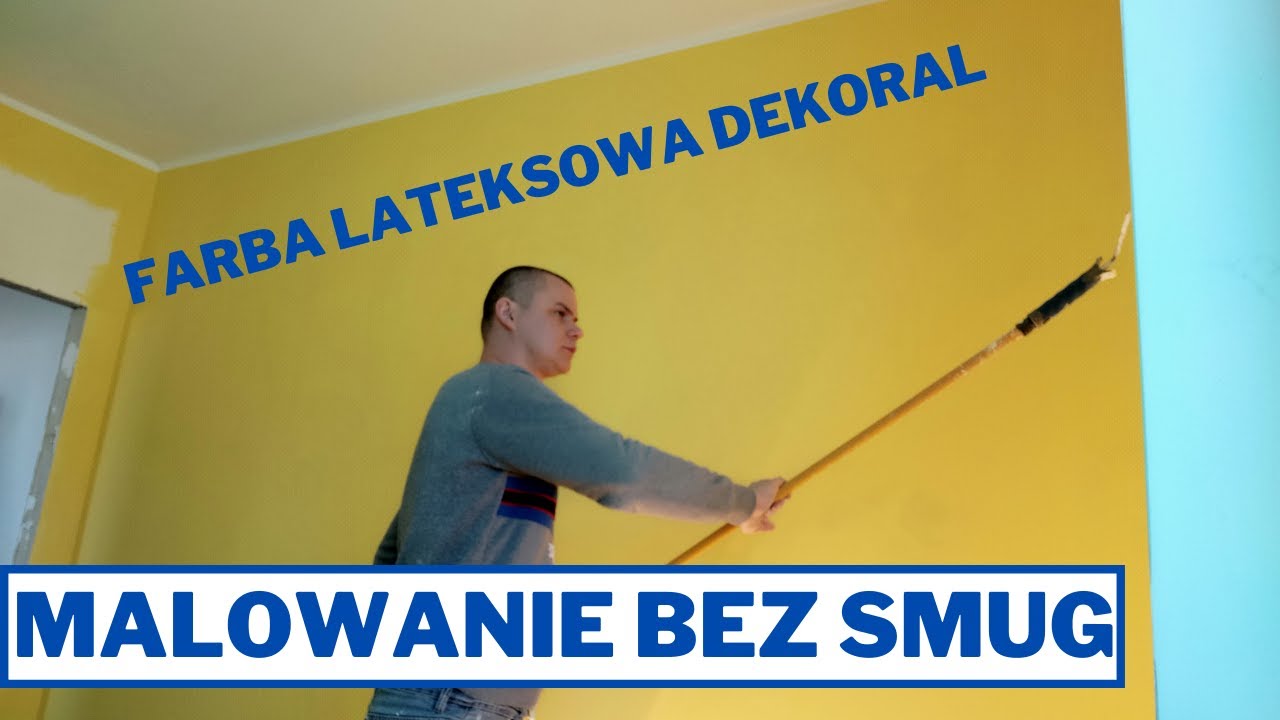 MALOWANIE BEZ SMUG ( PAS&Oacute;W ) FARBA LATEKSOWA