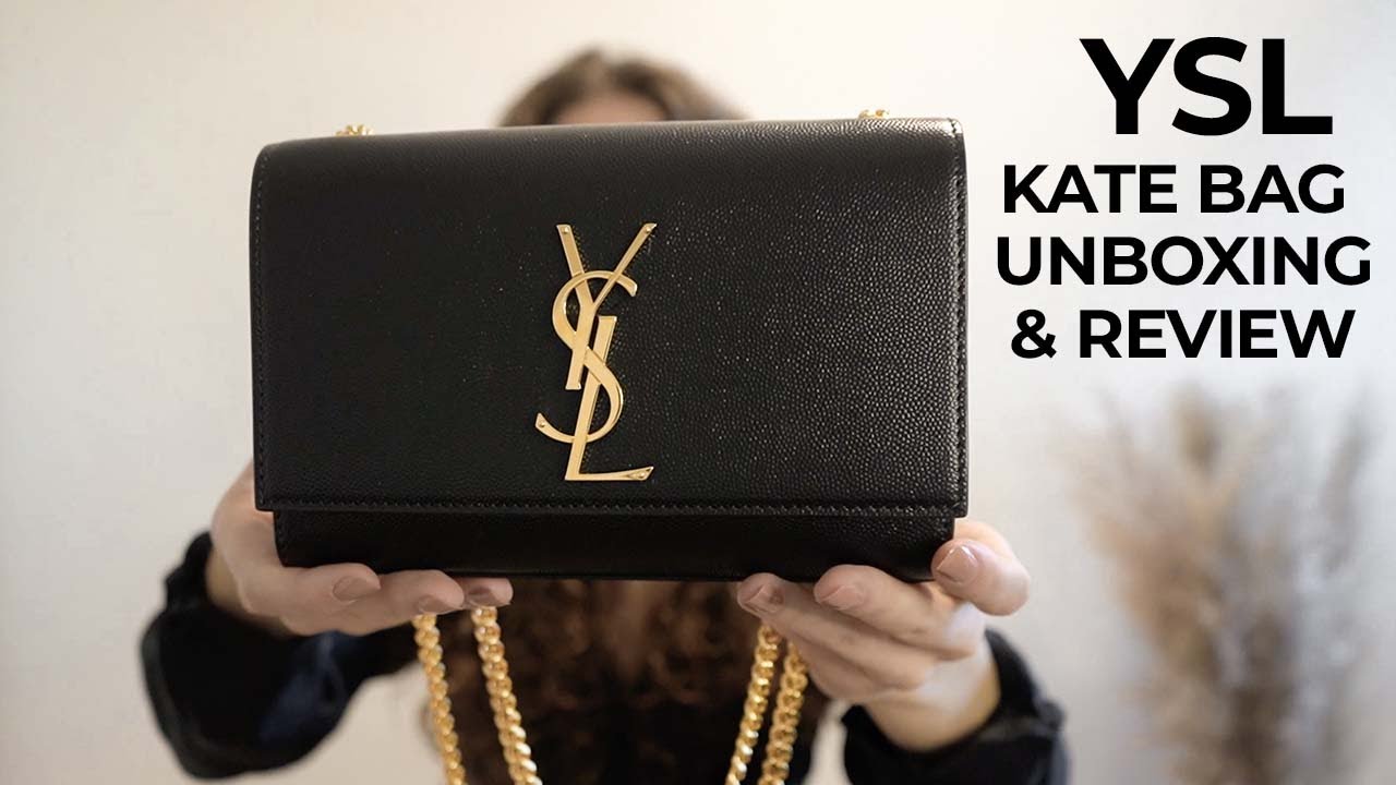 YSL KATE BAG SMALL | SAINT LAURENT HANDBAG UNBOXING & REVIEW