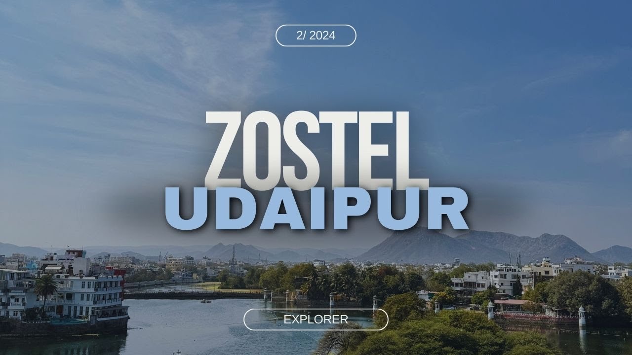 Полный тур по Zostel Udaipur | Путешествия по Раджастхану | Видеоблоги о путешествиях по Индии | ...
