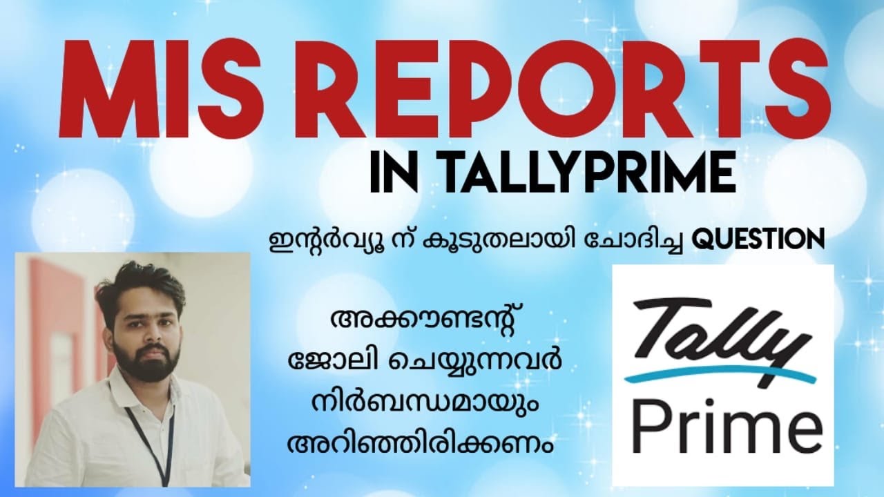 MIS REPORTS IN TALLY PRIME #accountant #commerceacademy #accounting #commerceacademycalicut