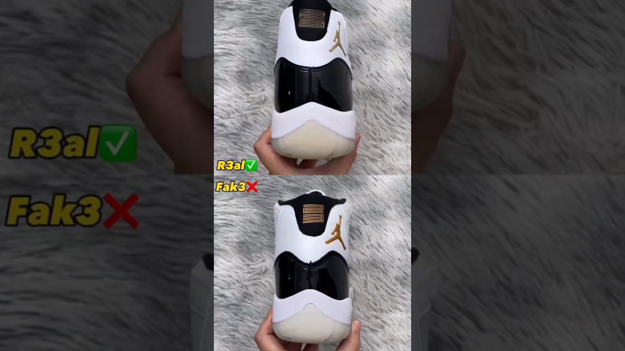 Real Vs Fake Gratitude Jordan 11 #shorts #sneakerhead #viral