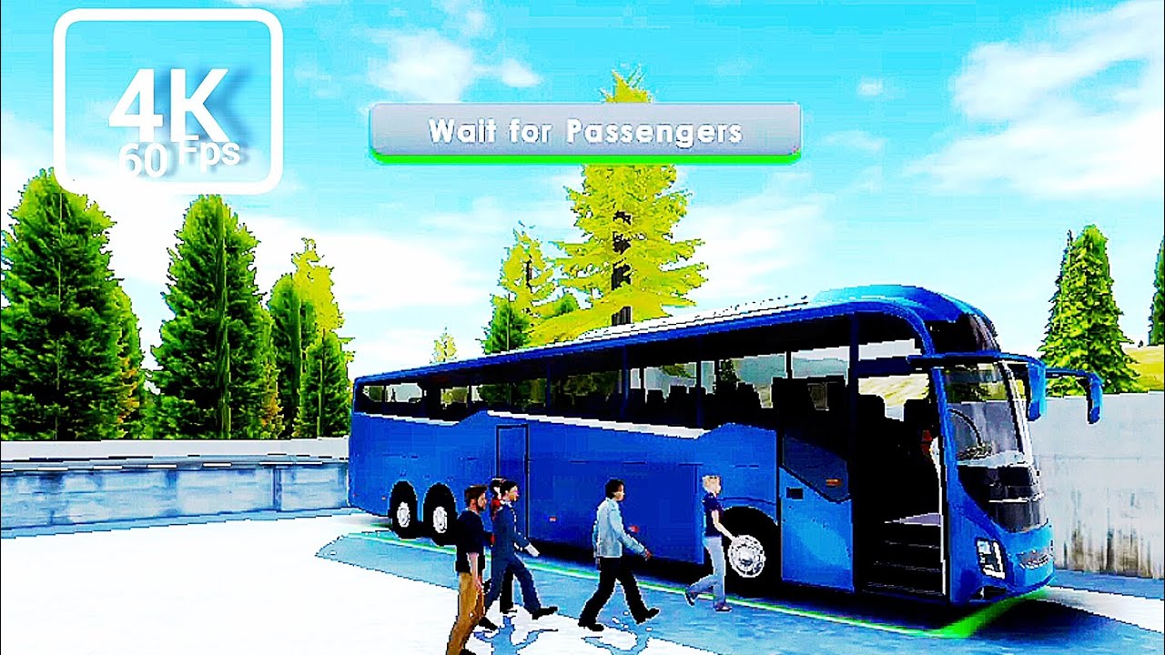 Bus Simulator extream roads 4K 60FPS|Realistic Passenger Pickup & Dangerous Mountain Drive