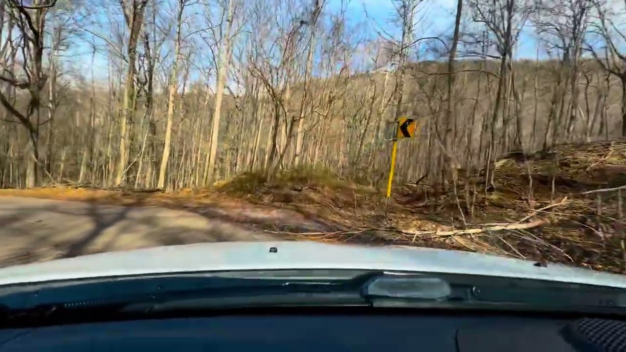 Driving Henson Gap Rd from Lewis Chapel to the Valley