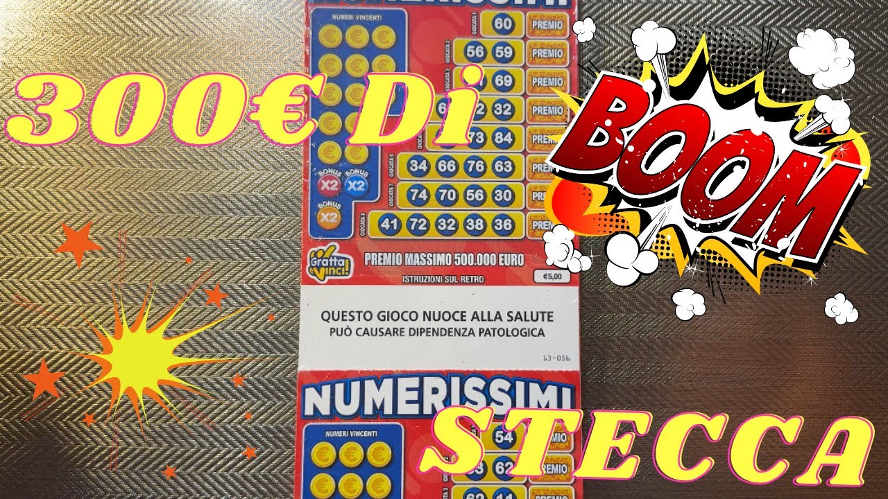 300 EURO DI STECCA “NUMERISSIMI” Gratta e vinci con Petra🍀