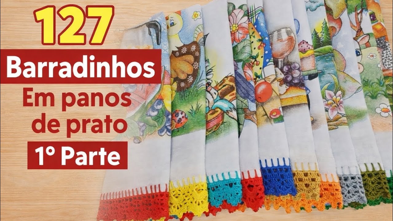 💥 127 Barradinhos em Panos de Prato - 1° Parte💥 @ivonetesoarescroche 