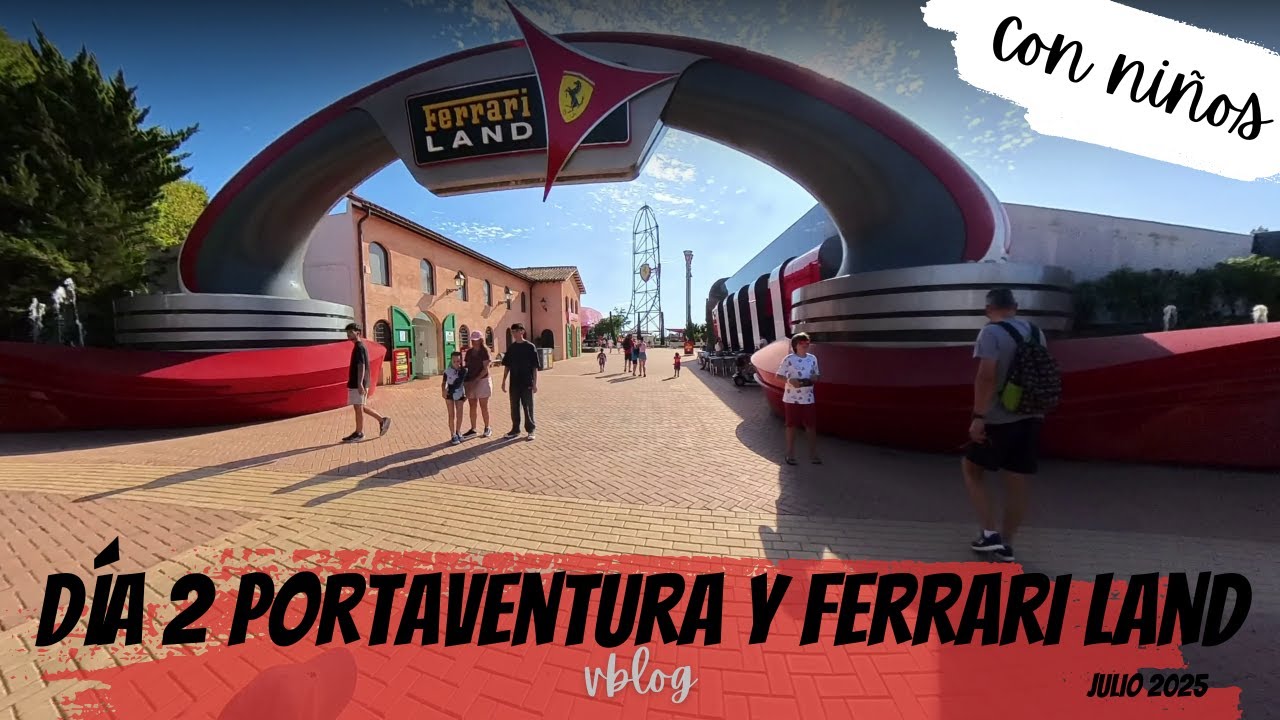 DÍA 2: PortAventura y Ferrari Land 🚀 |  Show de Drones 🚀🎢✨ #portaventura