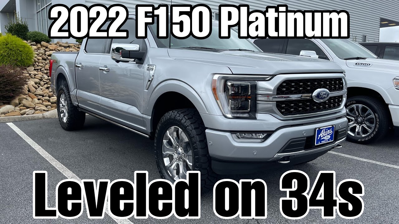 2022 Ford F-150 Platinum COVERT Edition Leveled on 34s ICONIC SILVER💎