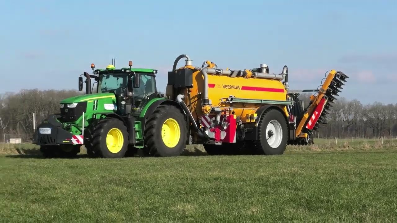 MESTSEIZOEN 2025 ZODEBEMESTEN MET EEN JOHN DEERE 6230 R VEENHUIS QUADSHIFT TANK EN BEMESTER