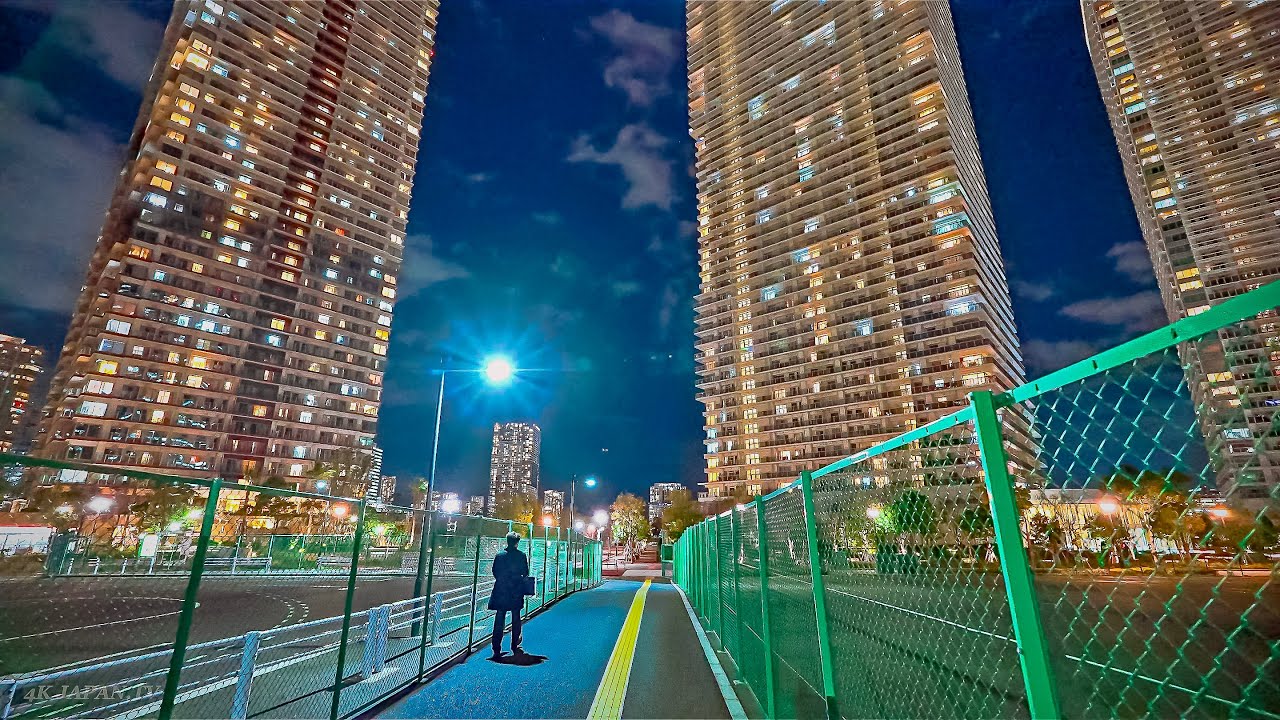 Tokyo Harumi Night Walk, Japan • 4K HDR