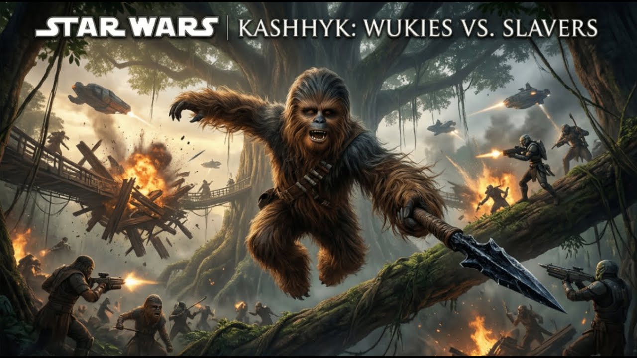 KASHYYYK ATTACK: Wookiee Village Defense | Star Wars AI