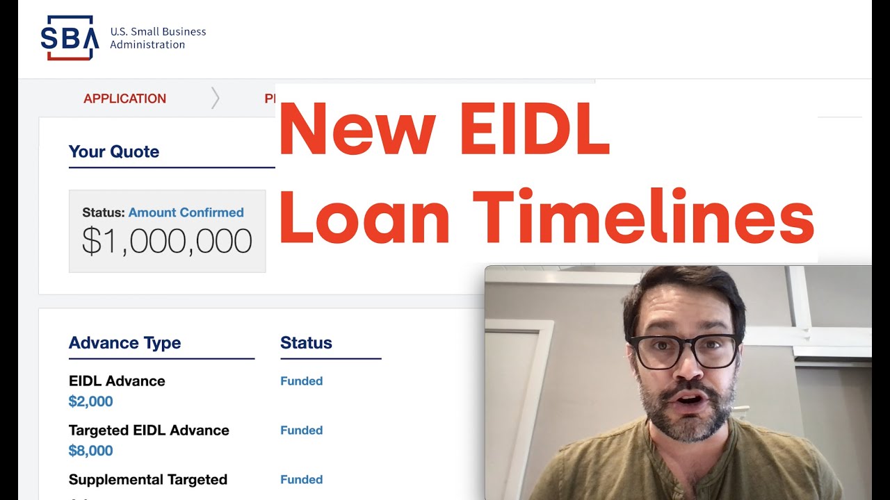 New EIDL Loan Timelines from the SBA