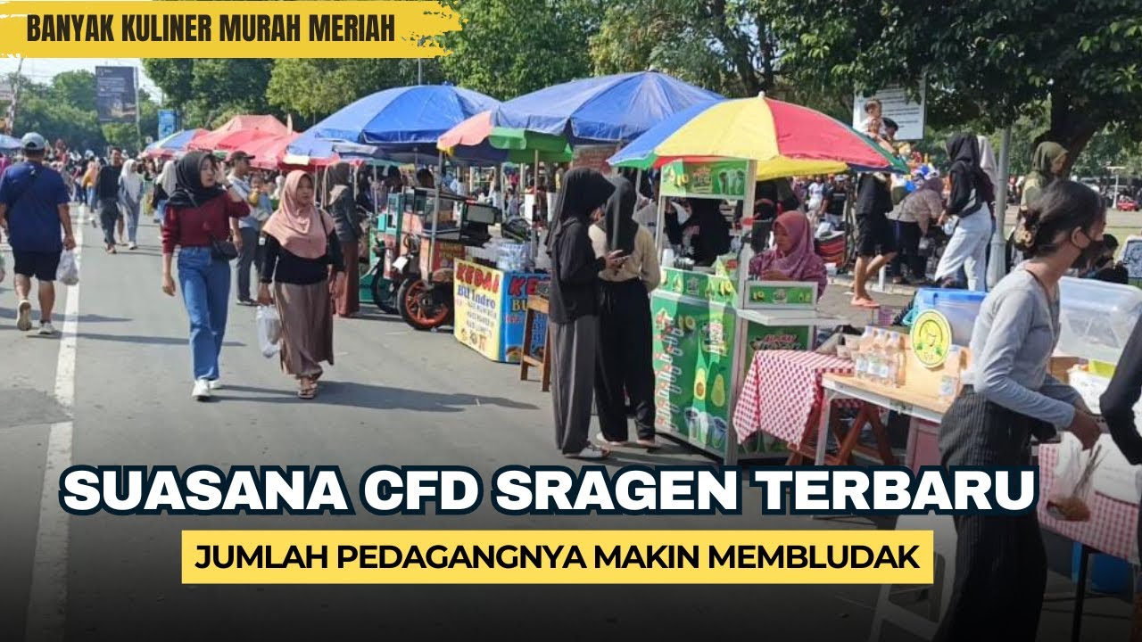 SUASANA CAR FREE DAY DI SRAGEN 2025, BAYAR SEGINI KALAU MAU JUALAN DI CFD