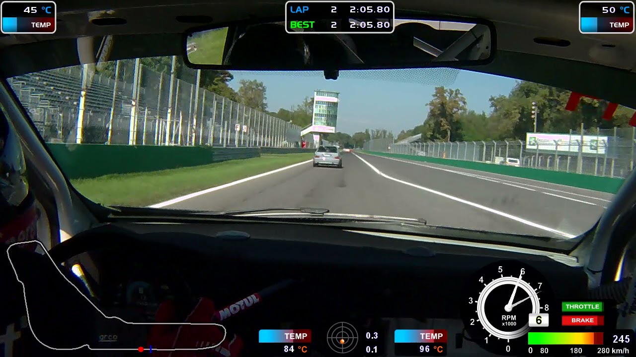 Monza Clio RS G25-550 E1 best lap 2:03,992 gara 1 turno 2 Time Attack Italia