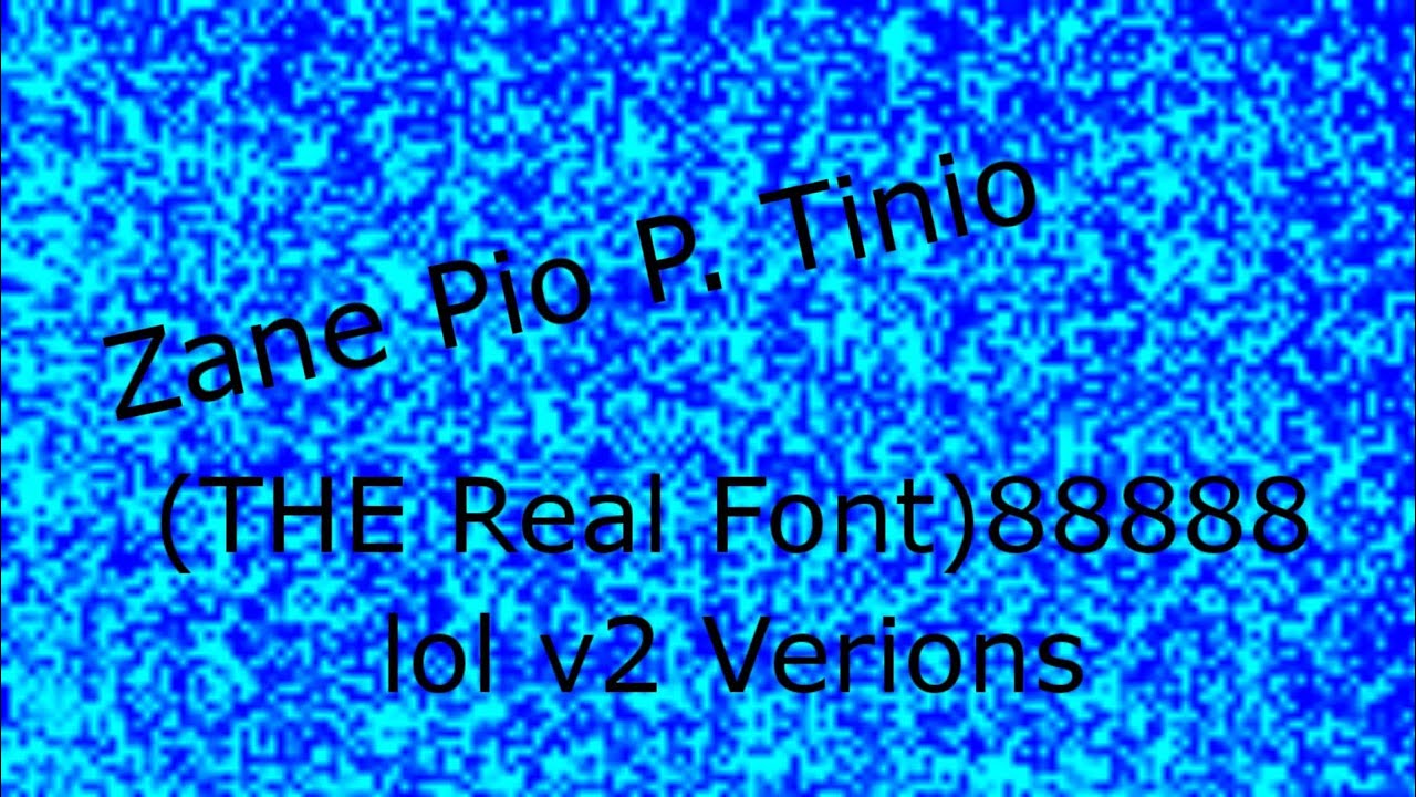 (THE Real Font)88888 lol v2 Verions