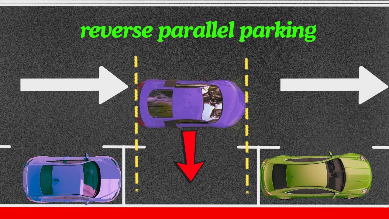 How to reverse parallel parking - Step by Step | Parking skills #parallelParking, #carParking