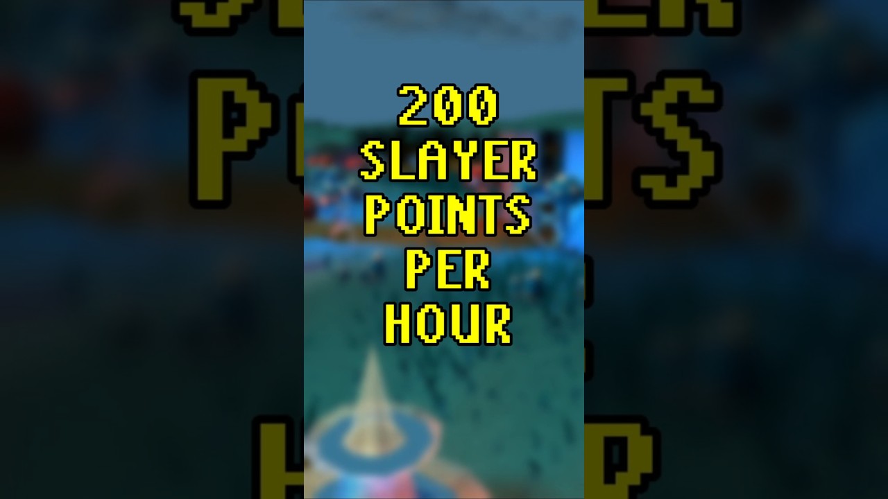 200 SLAYER POINTS PER HOUR!  #oldschoolrunescape #gaming #osrstips