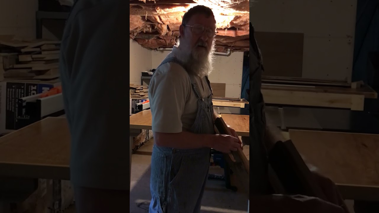 Folding outfeed table for Delta tablesaw  36–725T2,￼￼I’m a totally blind woodworker!￼