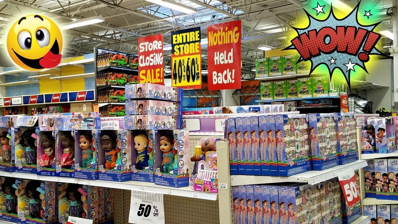 TOYS R US BLOW OUT SALE GLENDALE $10 BABY ALIVE JOURNEY GIRLS 2018