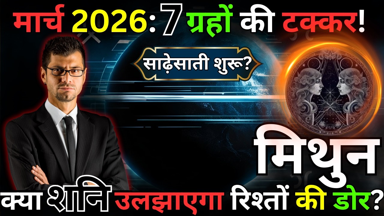 मिथुन राशि मार्च 2026: शनि की चुनौती या गुरु का आशीर्वाद? पूरा सच जानिए | Mithun Astro Guide