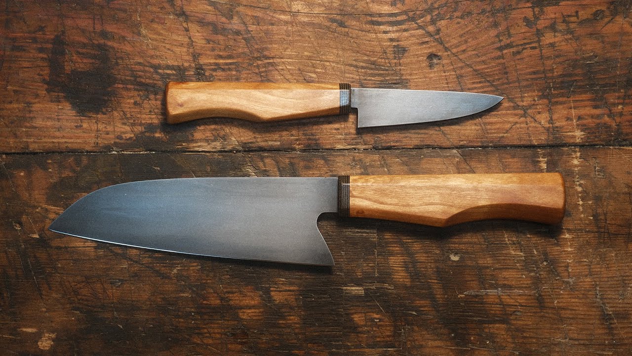 Making a pair of kitchen knives