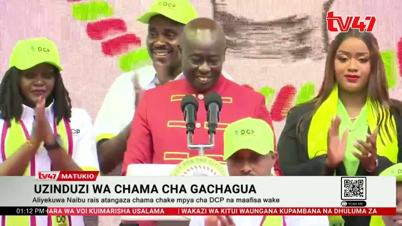 Aliyekuwa Naibu Rais Gachagua atangaza chama chake mpya cha DCP na maafisa wake