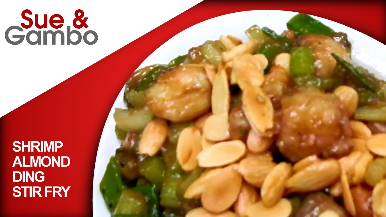 Shrimp Almond Ding Stir Fry