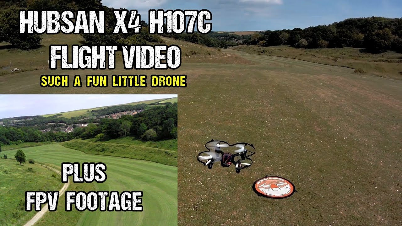 Hubsan X4 H107C Flight Video With FPV