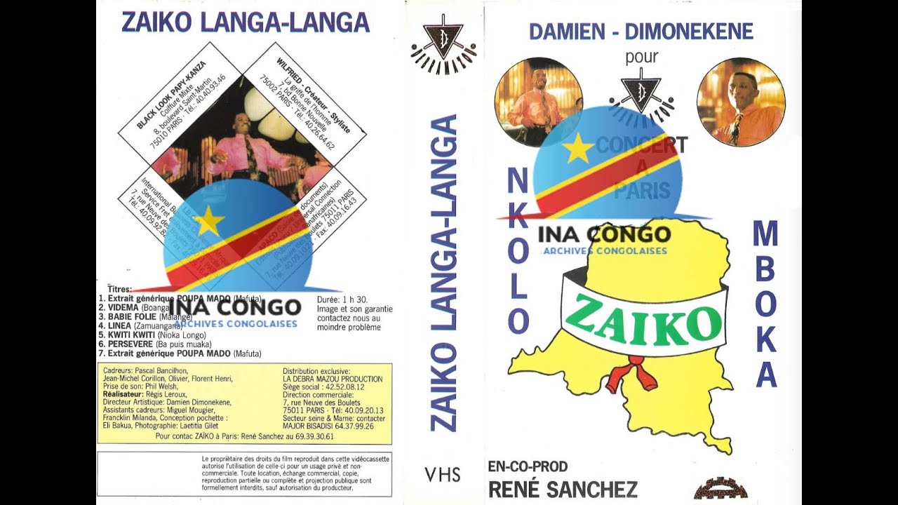 Zaiko Langa Langa Nkolo Mboka - Concert Jamais Sans Nous, Paris - 1991 [Full Show]