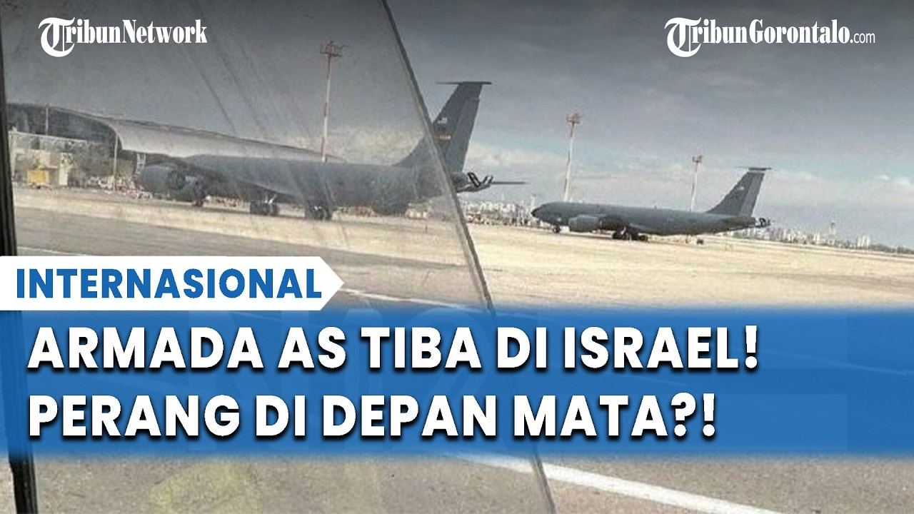 Sinyal Perang Menguat! 2 Pesawat Militer AS Mendarat di Israel, Trump Siap Hantam Iran?!
