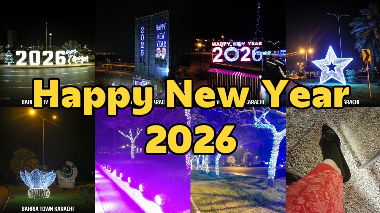 Happy New Year 2026 | New year celebrations at Bahria town karachi | Kababjees Fried chicken |