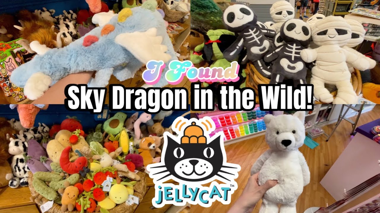 Jaw-Dropping JELLYCAT Hunt • Halloween + Christmas Jellycats and Sky Dragon!