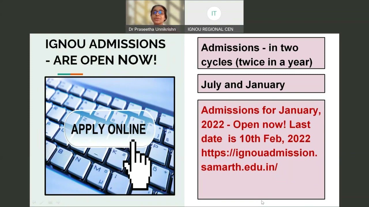 Malayalam_Overview of IGNOU programmes with special focus on Social Welfare related programme