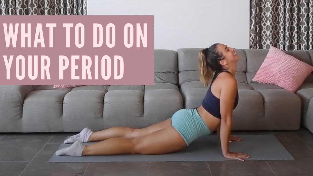 A Workout to do on Your Period // Light Yoga, Tone + Stretch
