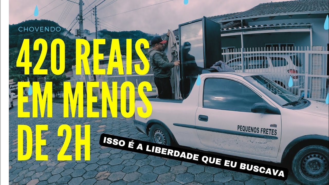 COMO FUNCIONA OS PEQUENOS FRETES E MÓVEIS USADOS EM DIAS DE CHUVA ? #frete  #moveisusados