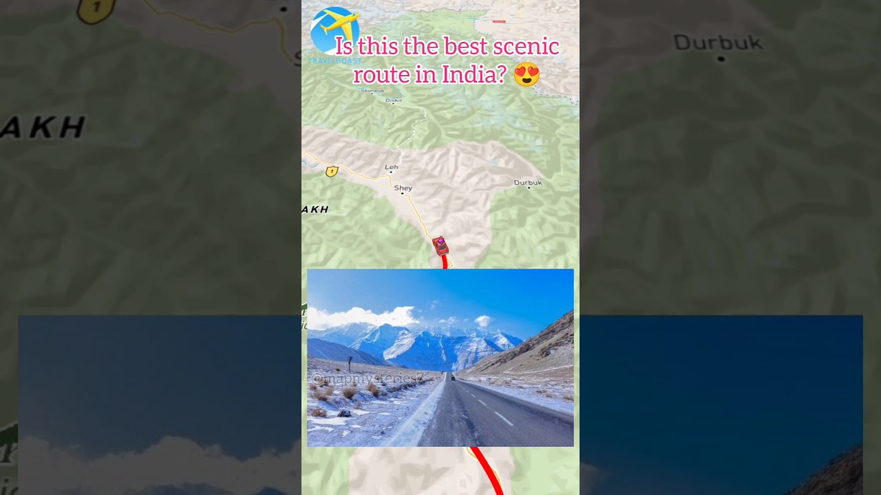Is this the best scenic route in India? #india #manali #leh #lehladakh