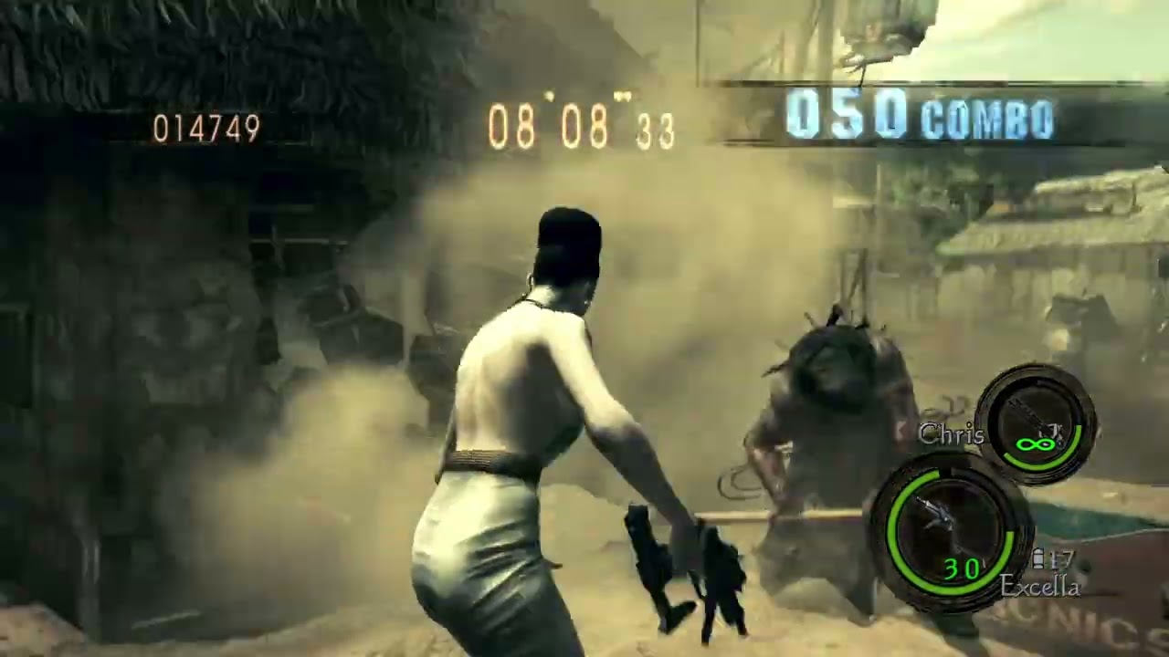 Resident Evil 5|Mercenaries Reunion|Public Assembly Duo|Excella Gionne-Chris Heavy Metal|PC Steam.
