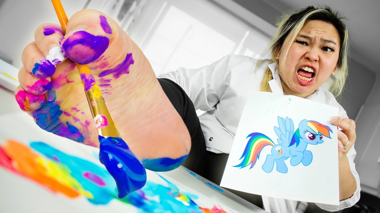 Painting with my Feet (PAINFUL)