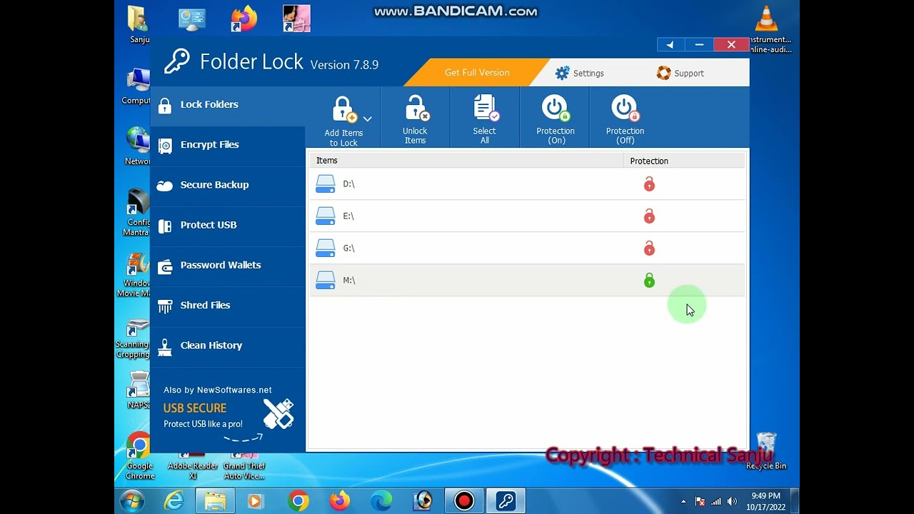 HOW TO LOCK FOLDER OR DISK DRIVE HINDI || TECHNICAL SANJU