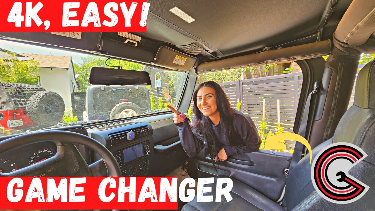 Episode 11: Every Jeep Should Have this Digital Mirror / Front & Back Dashcam Install and Demo!