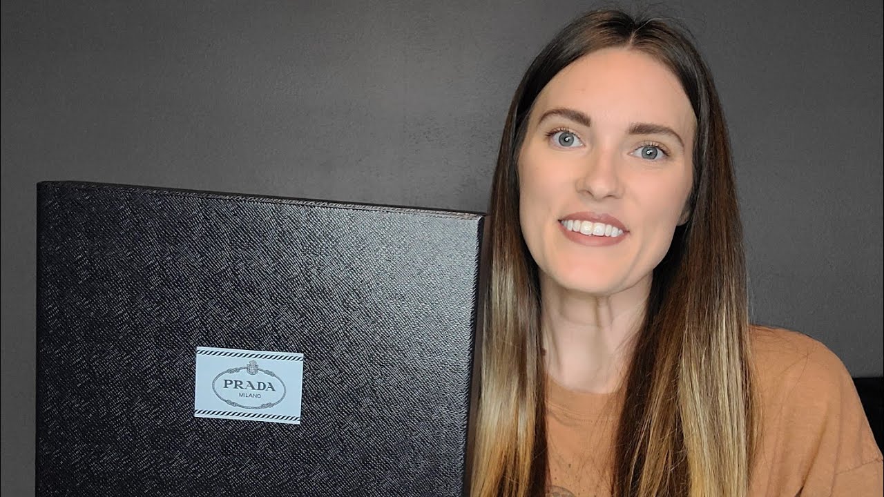 prada unboxing!!! | first prada purchase | luxury unboxing 2022 | prada handbag unboxing