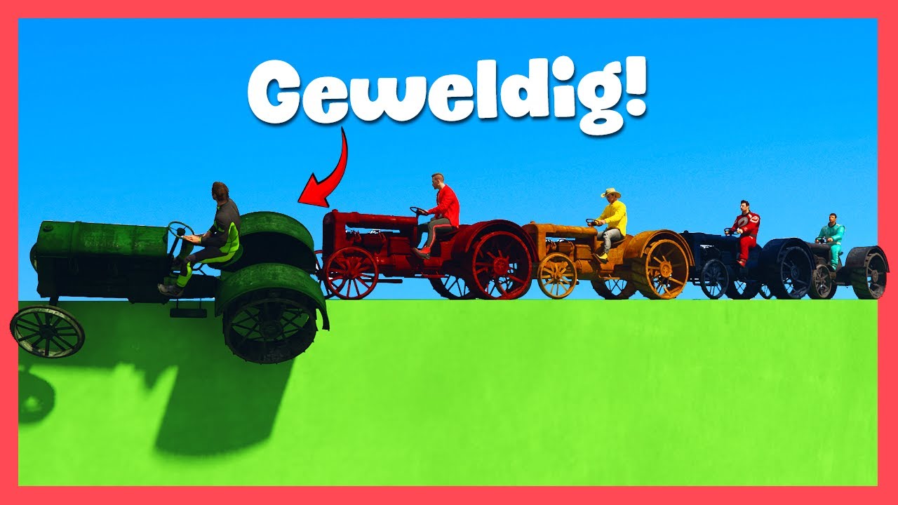 Elkaar Boos Maken Tijdens Trekker Parkour - GTA V Races