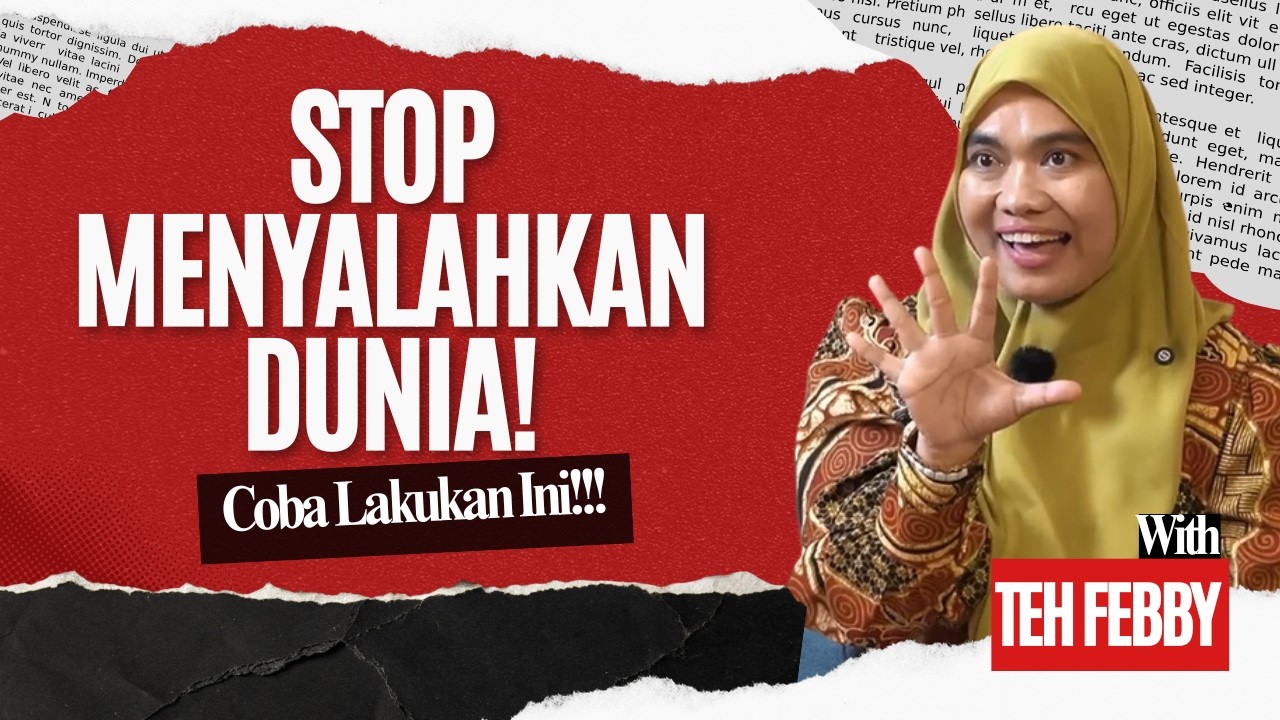 Kita sibuk menyalahkan dunia, padahal sabotase terbesar datang dari dalam diri