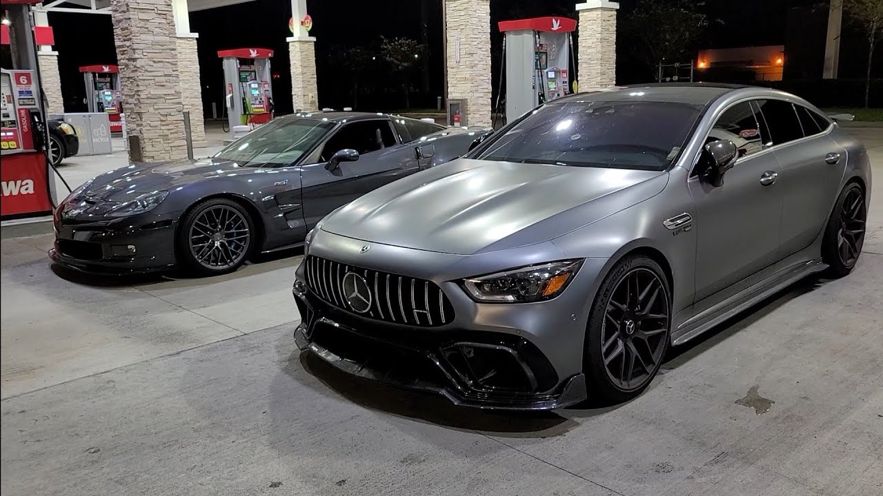 2010 C6 Corvette ZR1 против 2021 Mercedes GT63 S AMG Bolt Ons 93