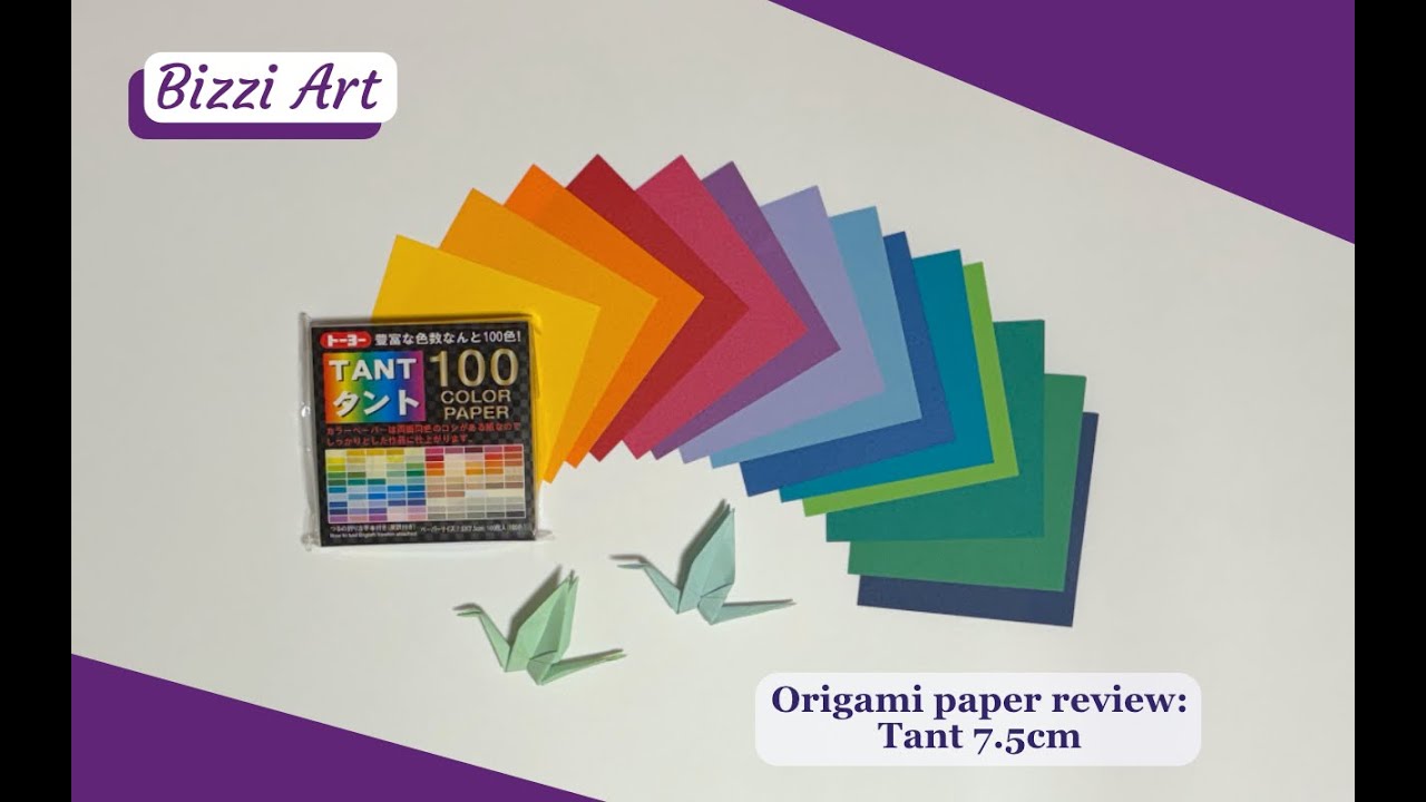 Origami paper review: Tant 7.5cm | Art and Craft with Origami Paper | BizziArt