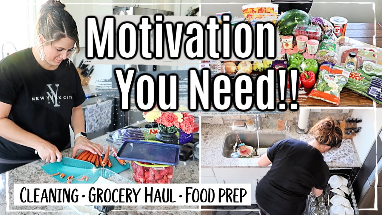 CLEAN WITH ME 2019 | GROCERY HAUL with PRICES | FOOD PREP & MEAL PLAN | SPEED CLEANING MOTIVATION