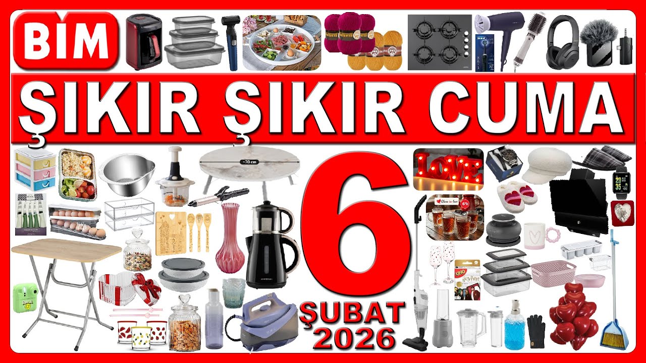 BİM KALPLİ ÜRÜNLER BU CUMA | SEVGİLİLER GÜNÜ | BİM AKTÜEL ÇEYİZLİK | BİM 6 ŞUBAT 2026