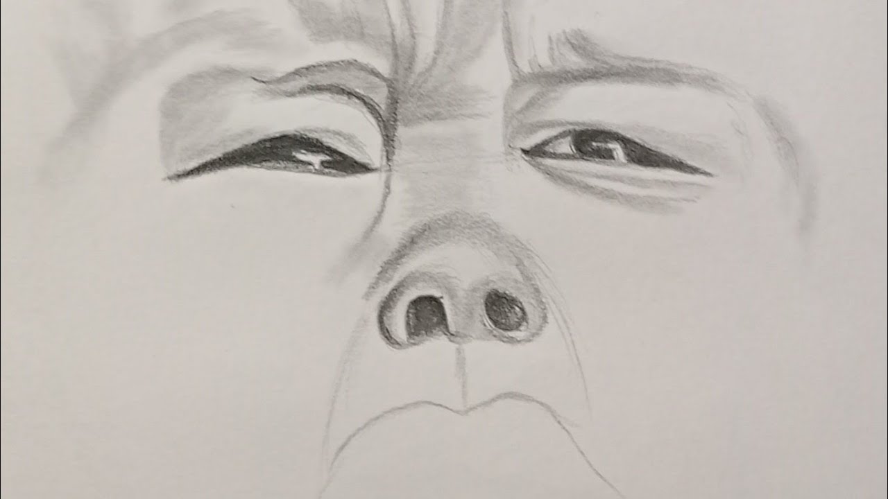 Crying baby face tutorial