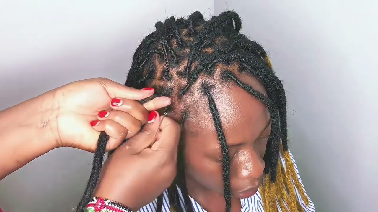 Artificial dreadlocks | Long Hair Braiding Easy To Unfix 👆