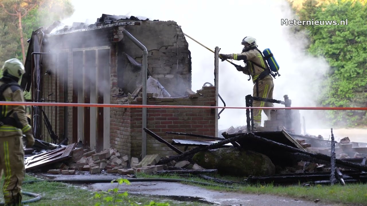 toiletgebouw afgebrand in Noordsleen bij Kibbekoele