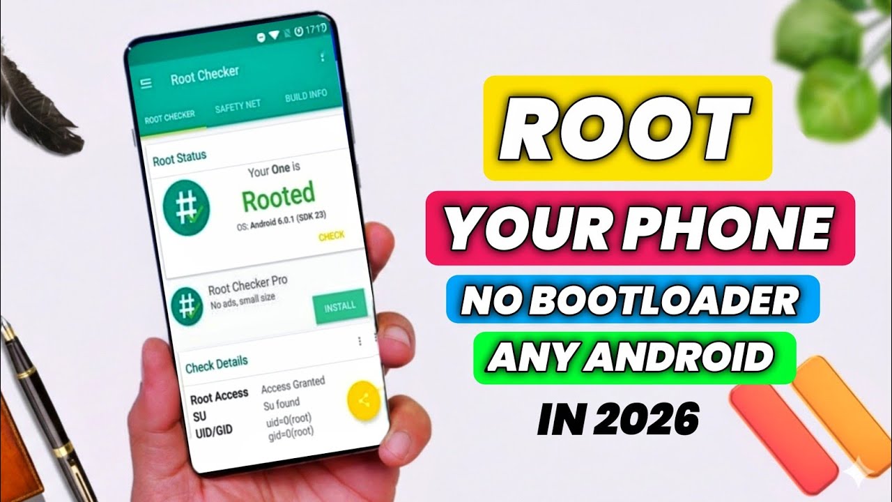 Root Any Phone In 2026 | One Click Root | No Bootloader No TWRP | Root Android